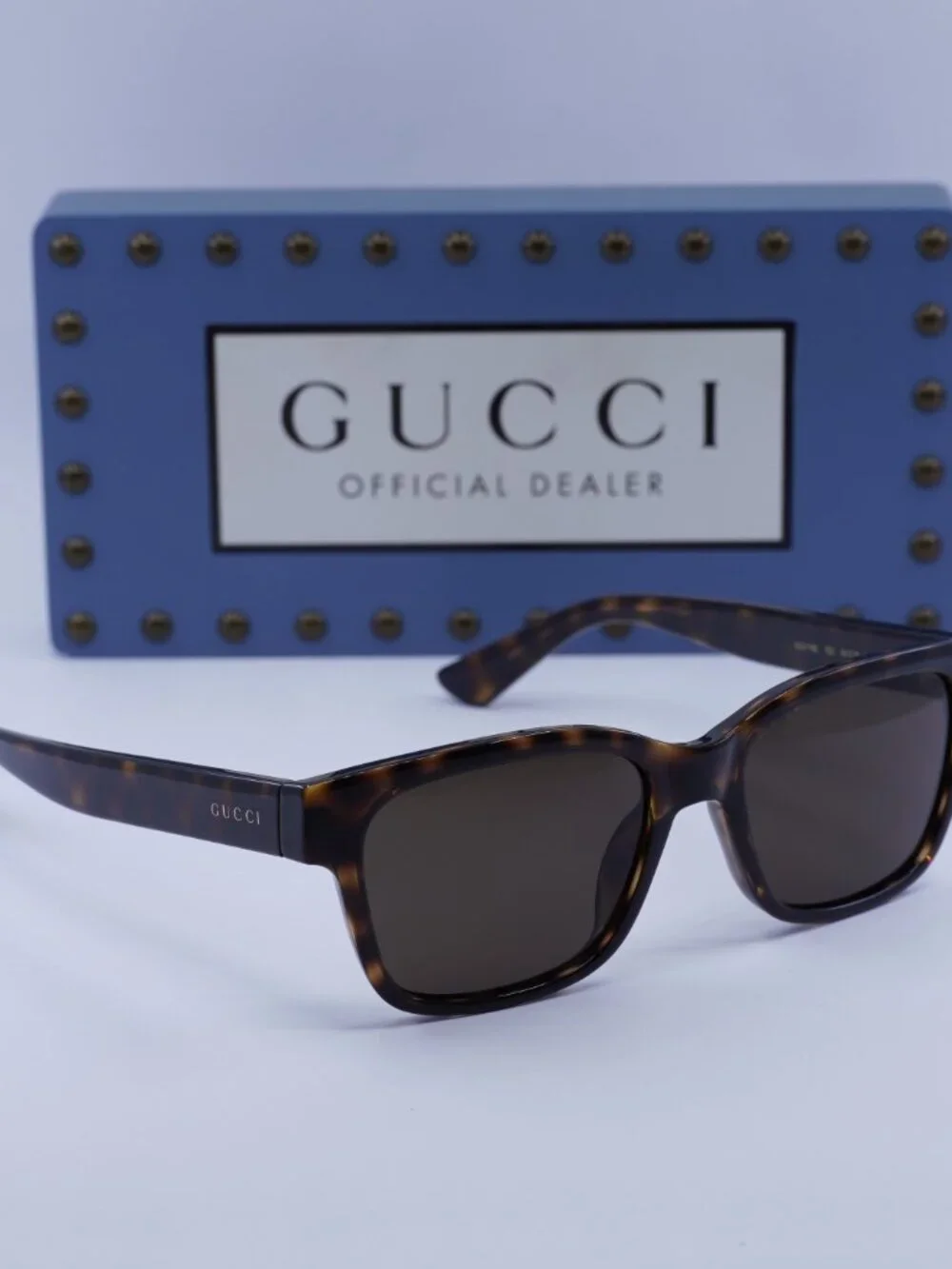 Gucci GG1716S 002 Square Sunglasses - Havana / Brown